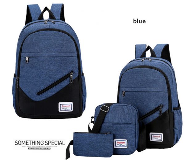 3pcs canvas backpack