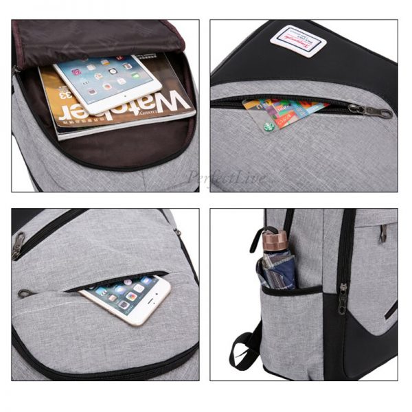 3pcs canvas backpack